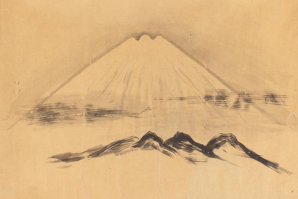 智仁親王筆富士山図