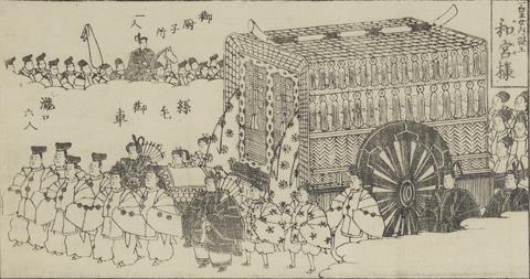 絲毛御車行列并御役人附
