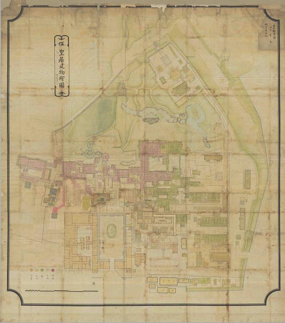 赤坂仮皇居建物絵図