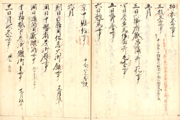 年中行事御障子文