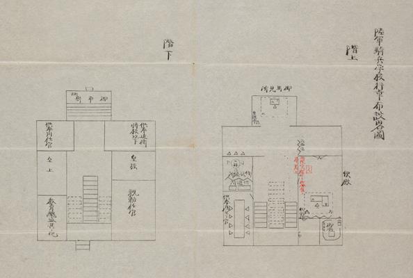 陸軍騎兵学校行幸布設略図